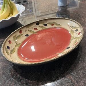 Large Oval Olive Platter